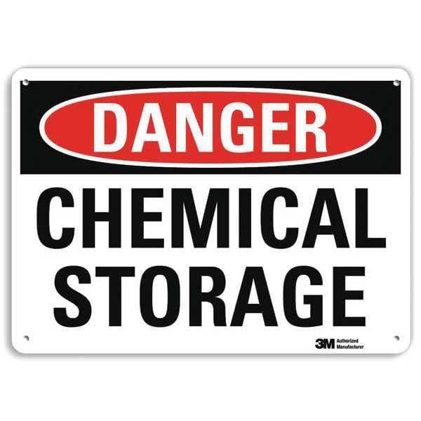 Lyle Danger Sign, 10 in H, 14 in W, Vertical Rectangle, English, U3-1163-RA_14X10 - U3-1163-RA_14X10
