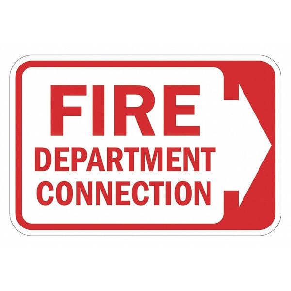 Lyle Fire Sign, 12 in H, 18 in W, Aluminum, Horizontal Rectangle, English, T1-1819-DG_18x12 - T1-1819-DG_18X12