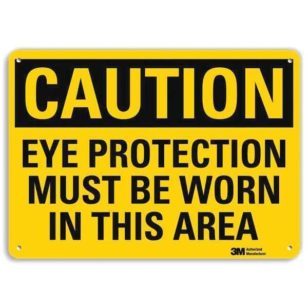Lyle Safety Sign, 10 in Height, 14 in Width, Aluminum, Horizontal Rectangle, English - U4-1279-RA_14X10