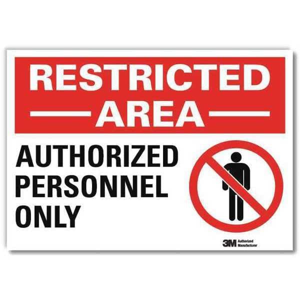 Lyle Admittance Sign, 7x10 In., English, U1-1005-RD_10X7 - U1-1005-RD_10X7
