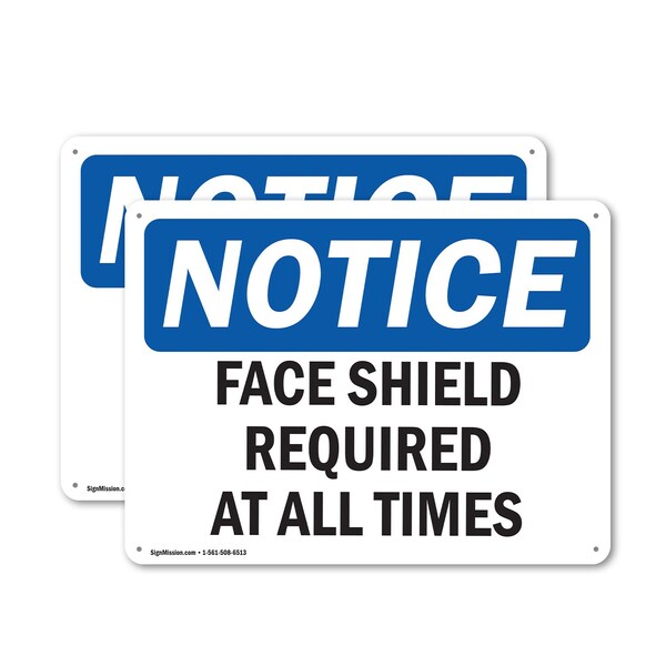 Signmission 18 in Height, 24 in Width, Aluminum, Rectangle - OS-2PACK-NS-A-1824-L-12384