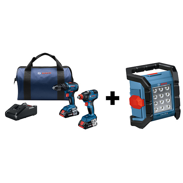 Bosch Cordless Tool Combination Kit, 18V - GXL18V-233B25 + GLI18V-1200CN