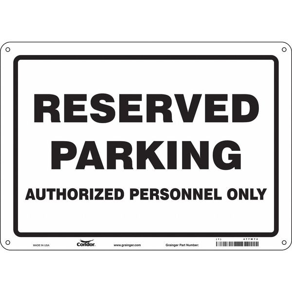 Condor Traffic Sign, 14"W, 10" H, 0.032" Thickness, 477W72 - 477W72