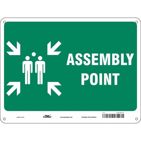 Condor Safety Sign, 24" Wx18" H, 0.032" Thick - 485H76