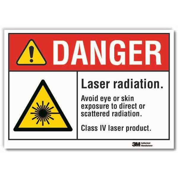 Lyle Danger Sign, 7 in H, 10 in W, Non-PVC Polymer, Vertical Rectangle, LCU4-0053-ED_10x7 - LCU4-0053-ED_10X7