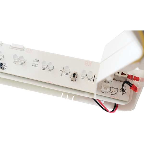 Lithonia Lighting LED Exit Sign, White, 1 or 2 Face(s), LED, Nickel-Metal Hydride - EXRG EL
