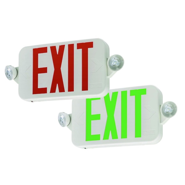 Lithonia Lighting Lithonia Lighting Switch Hardwired LED White Exit Sign and Emergency Light - 269XVW