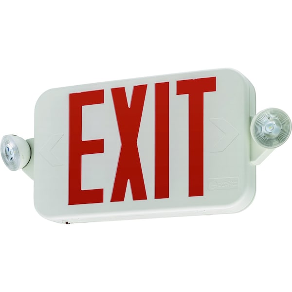 Lithonia Lighting Lithonia Lighting Switch Hardwired LED White Exit Sign and Emergency Light - 269XVW