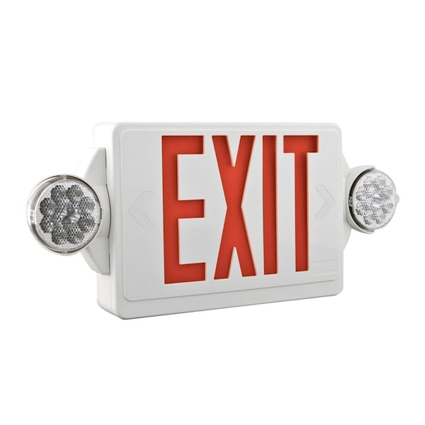 Lithonia Lighting Exit with Emergency Lights LED Indoor Illuminated Sign - 186HU9