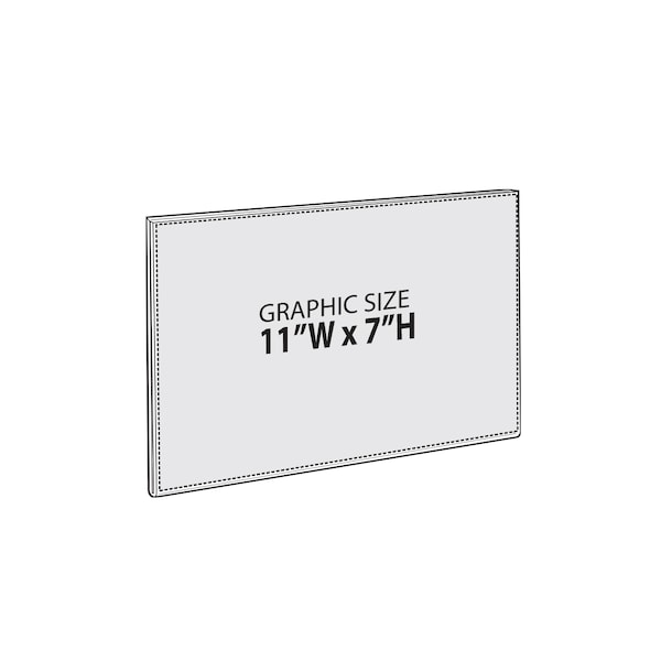Azar Displays 11"W x 7"H Sign w/ Adhesive Tape, PK10 - 122017
