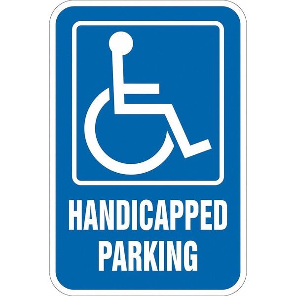Lyle ADA Handicapped Parking Sign, 18" x 12, T1-1132-DG_12x18 - T1-1132-DG_12X18