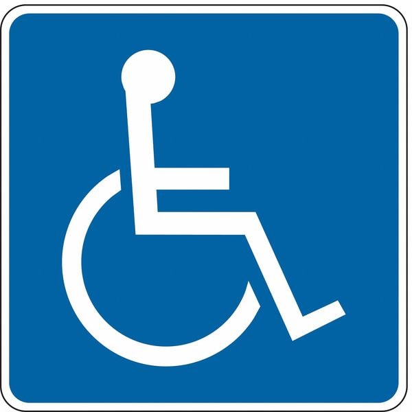 Lyle ADA Handicapped Parking Sign, 12" x 12, LD9-6-12HA - LD9-6-12HA
