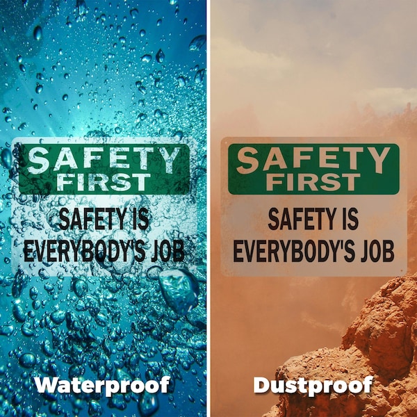 Signmission Safety Culture Sign, 14 in Width, Aluminum, Rectangle - OS-2PACK-SF-A-1014-L-19601