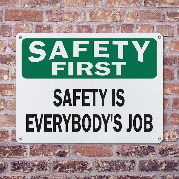 Signmission Safety Culture Sign, 14 in Width, Aluminum, Rectangle - OS-2PACK-SF-A-1014-L-19601