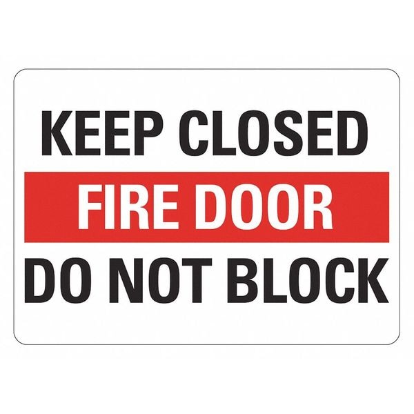 Lyle Fire Sign, 7 in Height, 10 in Width, Aluminum, Vertical Rectangle, English - LCU1-2014-RA_10X7