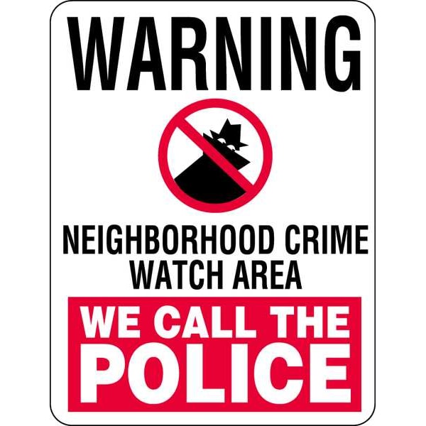 Lyle Traffic Sign, 18 x 24In, R and BK/WHT, CW-014-18HA - CW-014-18HA