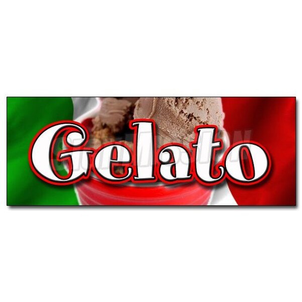 Signmission 12 in Height, 1 in Width, Vinyl, 12" x 4.5", D-12 Gelato - D-12 GELATO