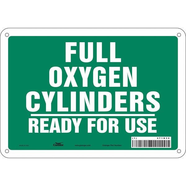 Condor Safety Sign, 7 in Height, 10 in Width, Polyethylene, Vertical Rectangle, English, 471N36 - 471N36