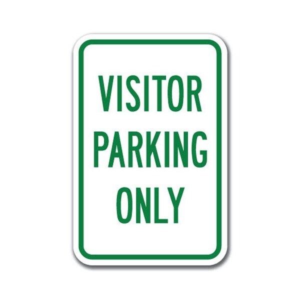 Signmission Visitor Parking Only Sign 12inx18in Heavy Gauge Aluminum Signs, 18" L, 12" H, A- Ho - Vis Pk Only - A- HO - VIS PK ONLY