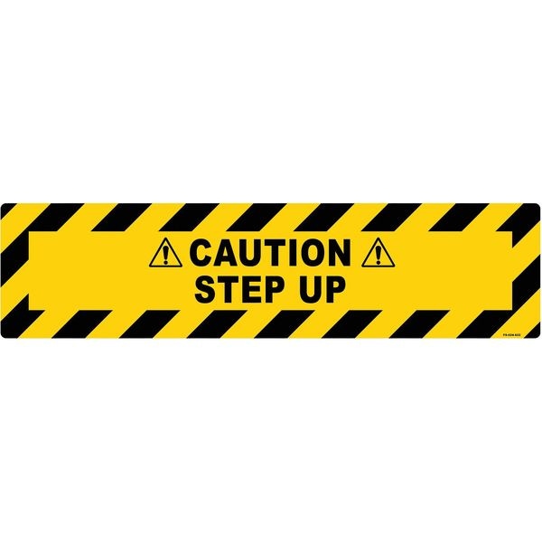 Stranco Floor Sign, 6 in H, 24 in W, Vinyl, Horizontal Rectangle, English, FS-624-622 - FS-624-622