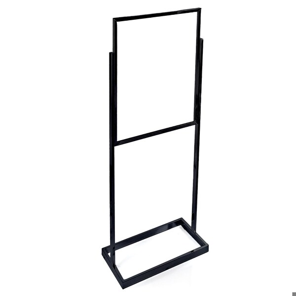 Azar Displays Black Poster Floor Stand 22''W x 28''H on Wide Base - 300701-BLK