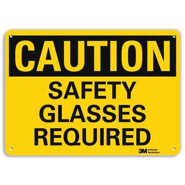 Lyle Safety Sign, 7 in Height, 10 in Width, Aluminum, Vertical Rectangle, English - U4-1648-RA_10X7
