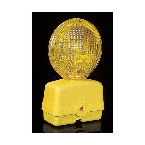 Mutual Industries Traffic Barricade Flasher with 7" Polish, 4 Inch W, 13 Inch H - 17739