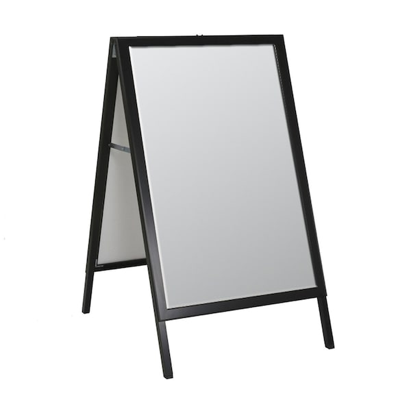 Azar Displays Large Black Slide In A-Frame Double-Sided Indoor/Outdoor Sidewalk Stand 24"W X 36"H - 300241