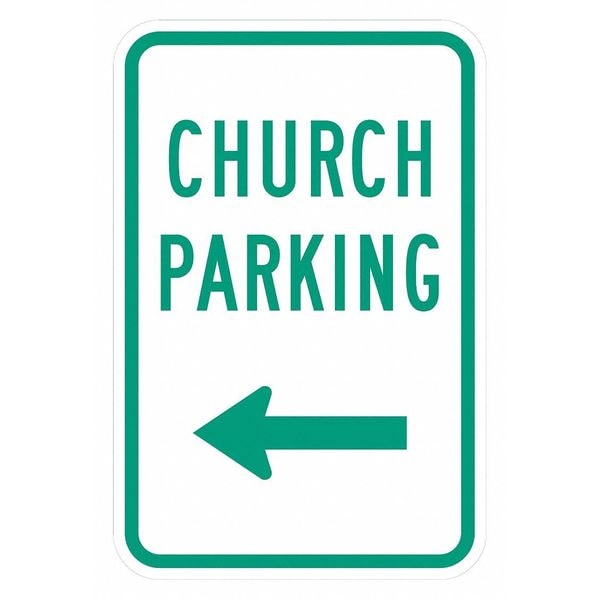 Lyle Church Parking Sign, 18" x 12, T1-1480-EG_12x18 - T1-1480-EG_12X18