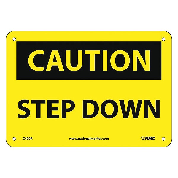 Nmc Caution Step Down Sign, C400R - C400R