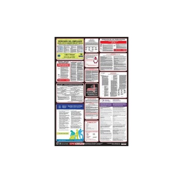 Accuform POSTERS COMBO STATE, FEDERAL AND OSHA PPG400NY - PPG400NY