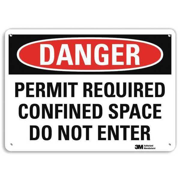 Lyle Danger Sign, 14" W, 10" H, 0.040" Thickness, U1-1009-NA_14x10 - U1-1009-NA_14X10
