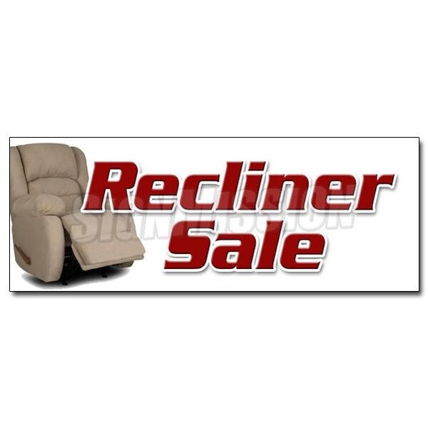 Signmission RECLINER SALE DECAL sticker furniture chairs sofa coffee tables lazyboy, D-36 Recliner Sale - D-36 RECLINER SALE