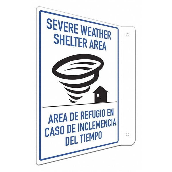 Lyle Severe Weather Shelter Area, Spanish-Bilingual, 8 in W x 12 in H, LCFL-0037-NA_8x12 - LCFL-0037-NA_8X12