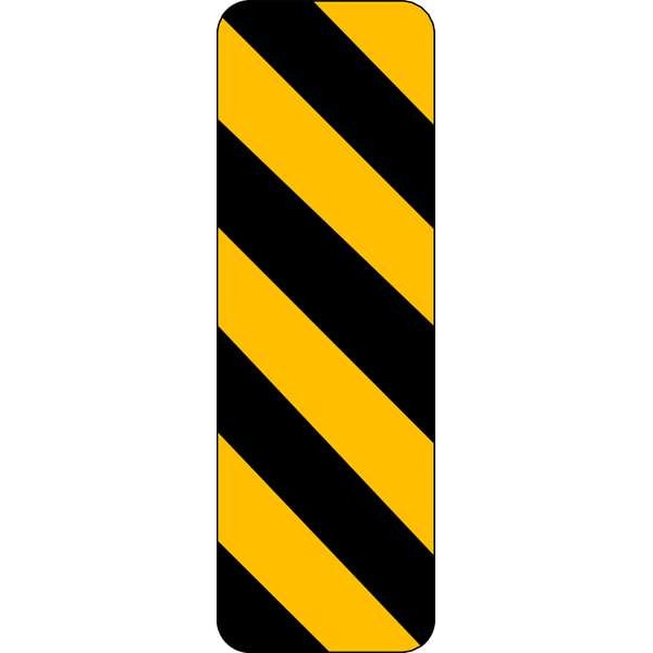 Lyle Clearance Marker Traffic Sign, 12 in H, 6 in W, Aluminum, Vertical Rectangle, No Text, OM-3L-6HA - OM-3L-6HA
