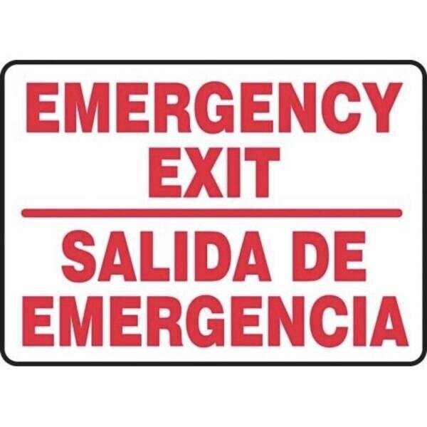 Accuform Exit Sign, Plastic, 14 in W, 10 in H - SBMADM510MVP