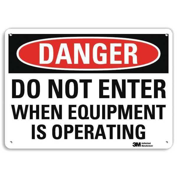 Lyle Danger Sign, 10" W, 7" H, 0.040" Thickness, U3-1325-NA_10x7 - U3-1325-NA_10X7