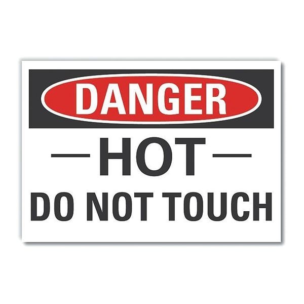 Lyle Danger Sign, 3 1/2 in H, 5 in W, Polyester, Horizontal Rectangle, English, LCU4-0389-ND_5X3.5 - LCU4-0389-ND_5X3.5