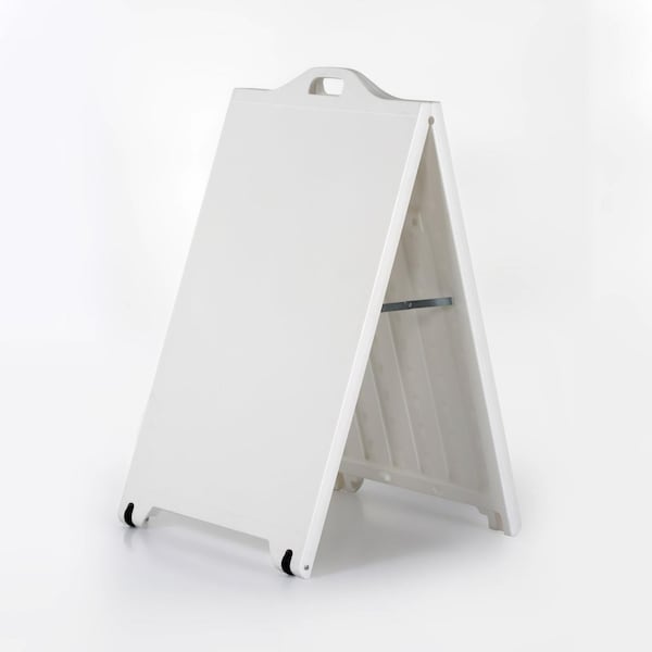 M&T Displays 24''x36'' SignPro Sidewalk Sign for Posters, White, A Board, Double Sided - UPSP310024X2000