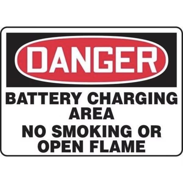 Accuform OSHA DANGER SAFETY SIGN BATTERY MCHL265VS - MCHL265VS