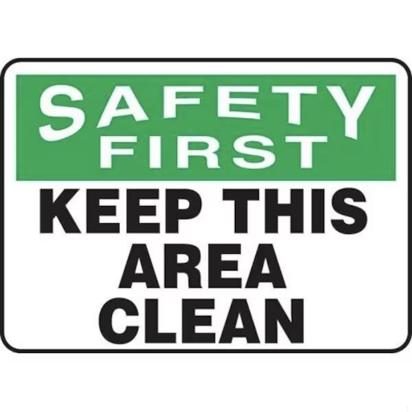 Accuform OSHA SAFETY FIRST SAFETY SIGN KEEP MHSK912VS - MHSK912VS
