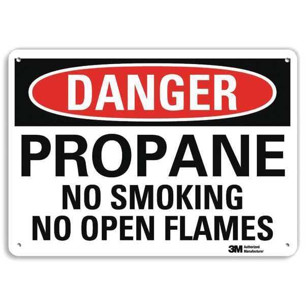 Lyle Danger Sign, 10" H, 14 in W, Plastic, Horizontal Rectangle, English, U3-1937-NP_14X10 - U3-1937-NP_14X10