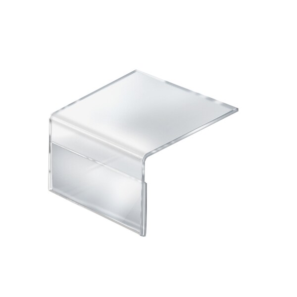 Azar Displays 6"W x 4"H Shelf Sign Holder, PK10 - 142702