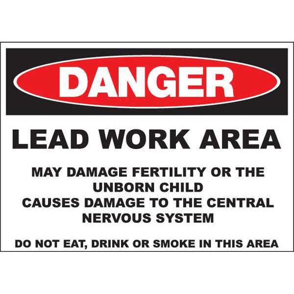 Zing Danger Sign, 10 in H, 14 in W, Rectangle, English, 2658A - 2658A