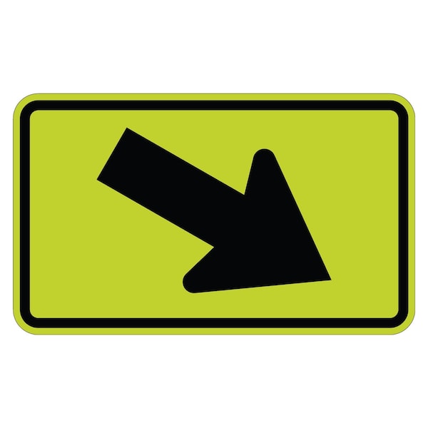 Sign Solutions Usa Traffic Sign, 24 in Width, Aluminum Sign, Horizontal Rectangle - DUS12DFG2412W16-7PR