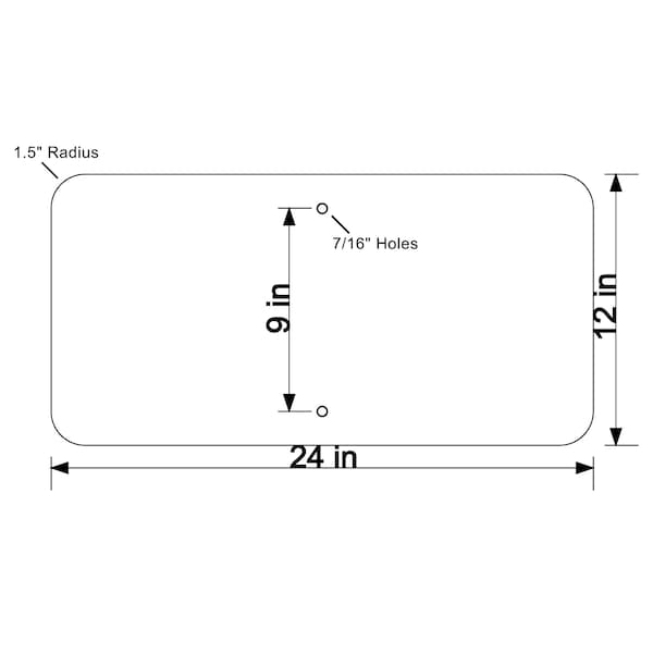 Sign Solutions Usa Traffic Sign, 24 in Width, Aluminum Sign, Horizontal Rectangle - DUS12DFG2412W16-7PR
