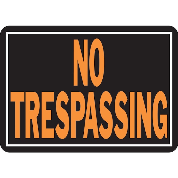 Hy-Ko No Trespassing Sign 9.25" x 14", 12PK - A00804