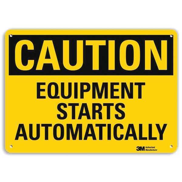 Lyle Safety Sign, 10 in Height, 14 in Width, Aluminum, Horizontal Rectangle, English, U4-1264-RA_14X10 - U4-1264-RA_14X10