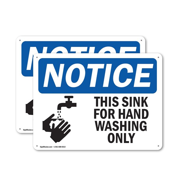 Signmission Safety Culture Sign, 10 in Width, Plastic, Rectangle - OS-2PACK-NS-P-710-L-16705