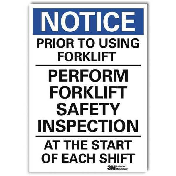 Lyle Notice Sign, 14 in H, 10 in W, Reflective Sheeting, Vertical Rectangle, English, U5-1467-RD_10X14 - U5-1467-RD_10X14